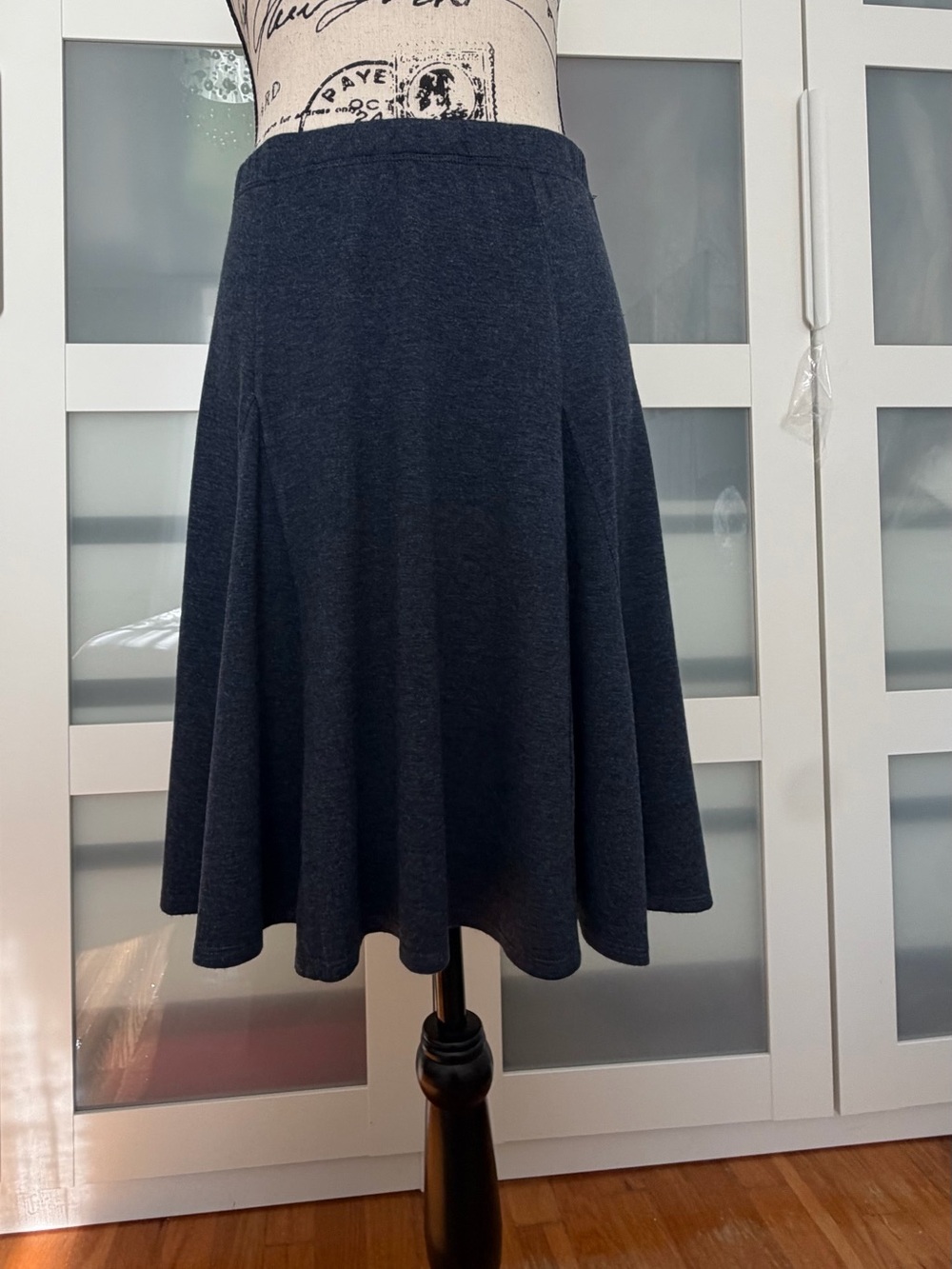 Max Studio Charcoal Circle Skirt